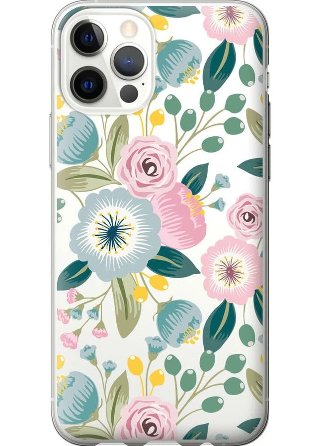 2D пластиковый чехол 'Цветочные обои v2' для Endorphone Apple iPhone 12 Pro (258092546)