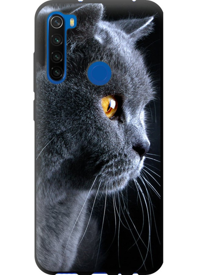 TPU черный чехол 'Красивый кот' для Endorphone xiaomi redmi note 8t (258092035)