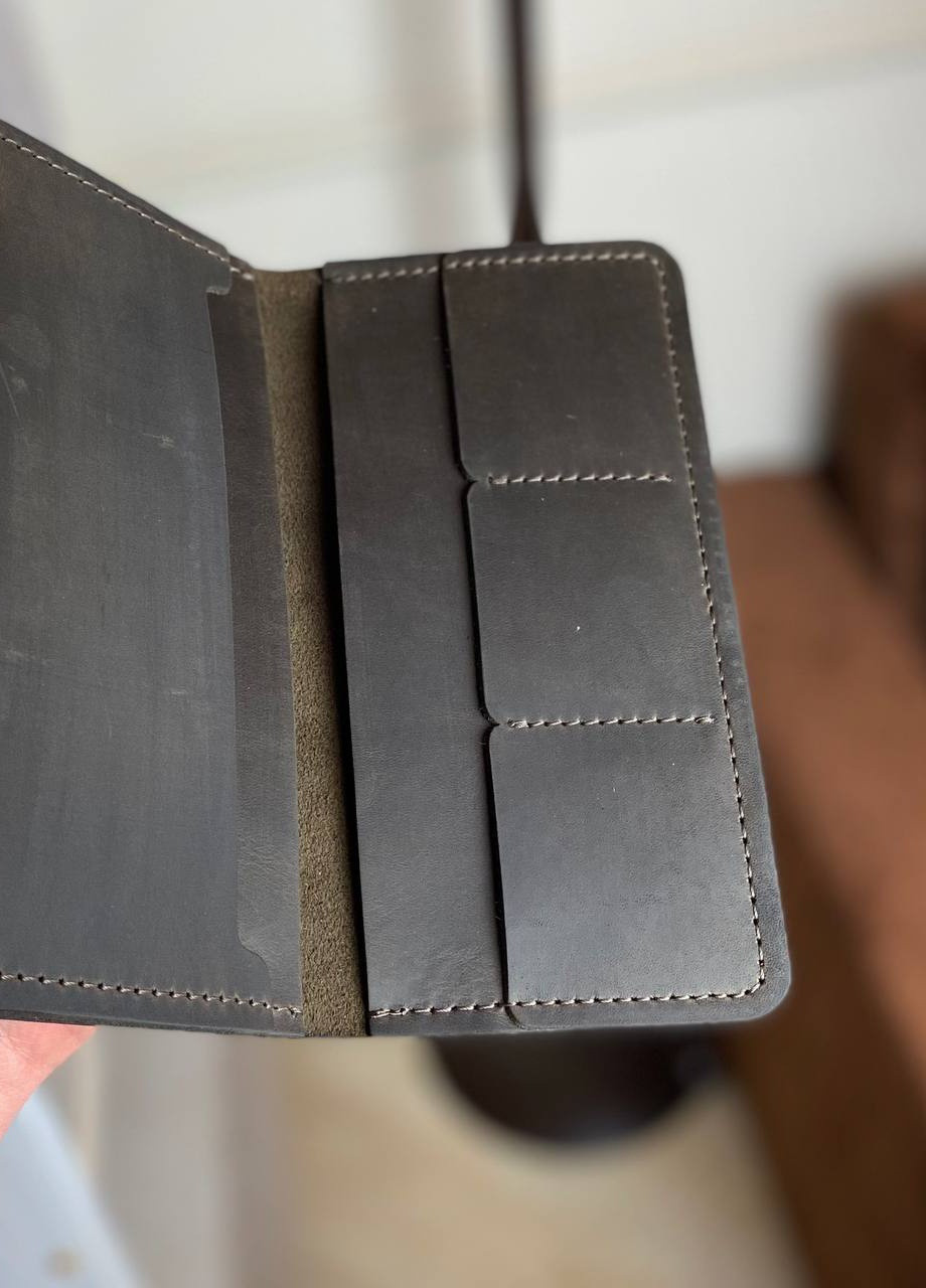 Мужской матовый кошелек коричневый портмоне Longer No Brand (258430133)