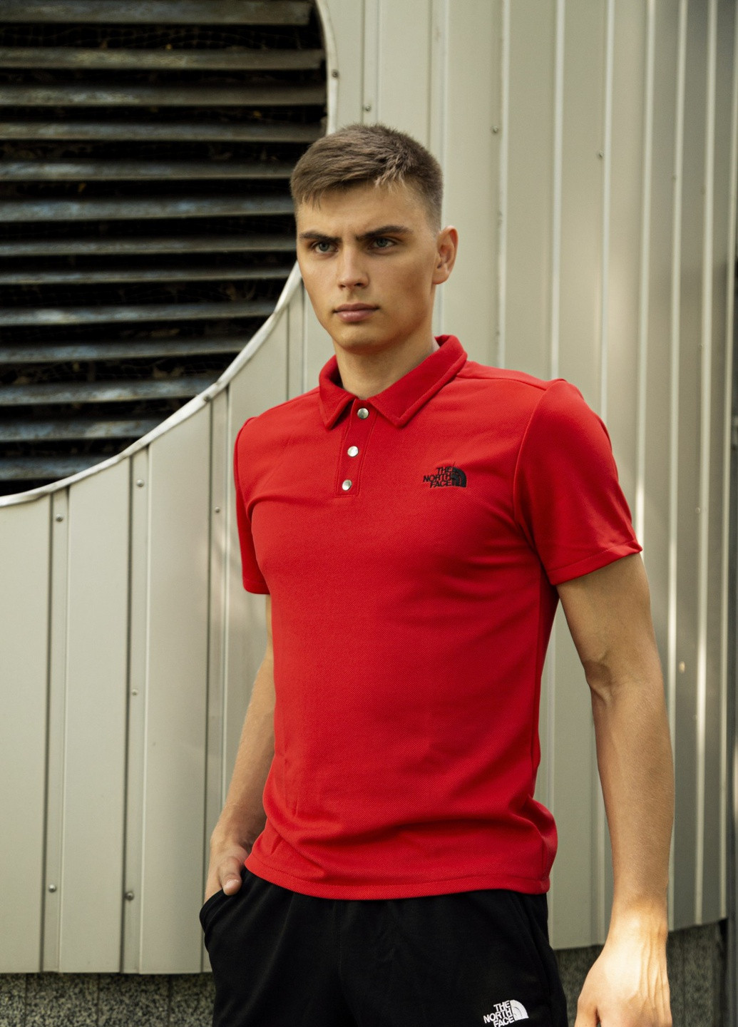 Красная футболка-футболка-поло (копия) для мужчин No Brand
