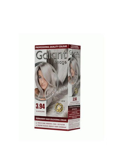 Стойкая крем-краска для волос Image 3.94 серебряный блонд 115 мл Galant (258482331)