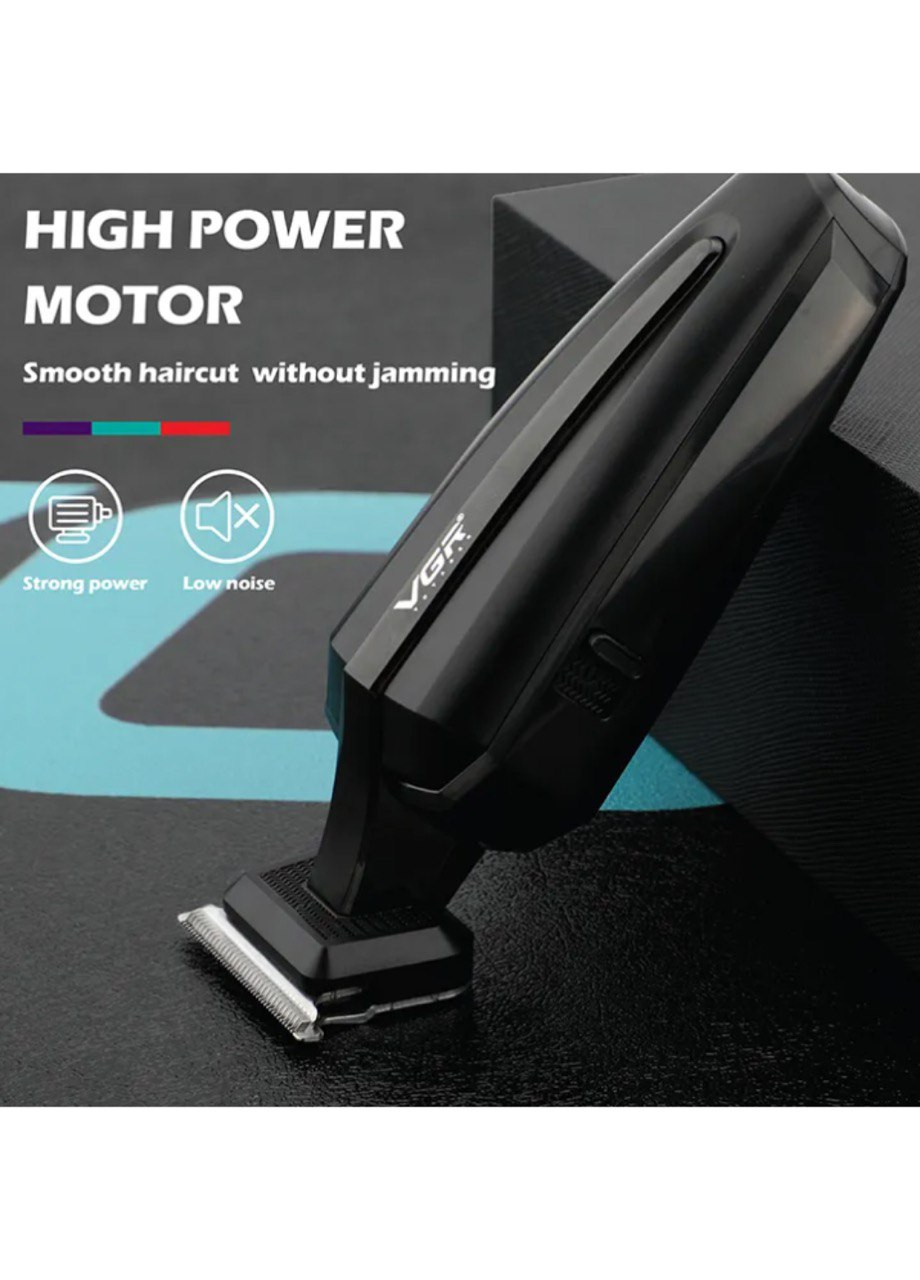 Машинка для стрижки волосся акумуляторна Чорна VGR v-952 (260359449)