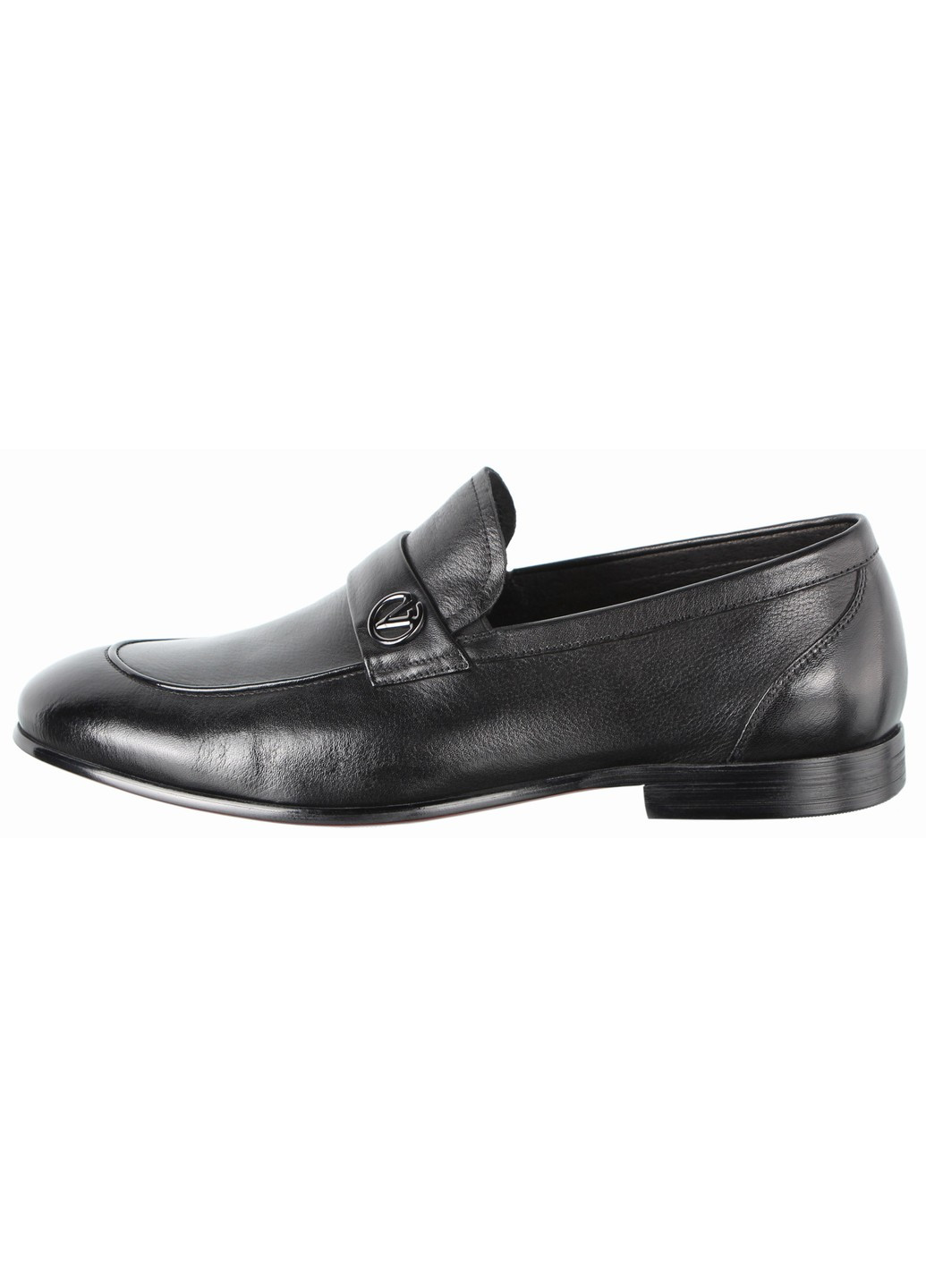 Черные мужские классические туфли 197410 Buts без шнурков