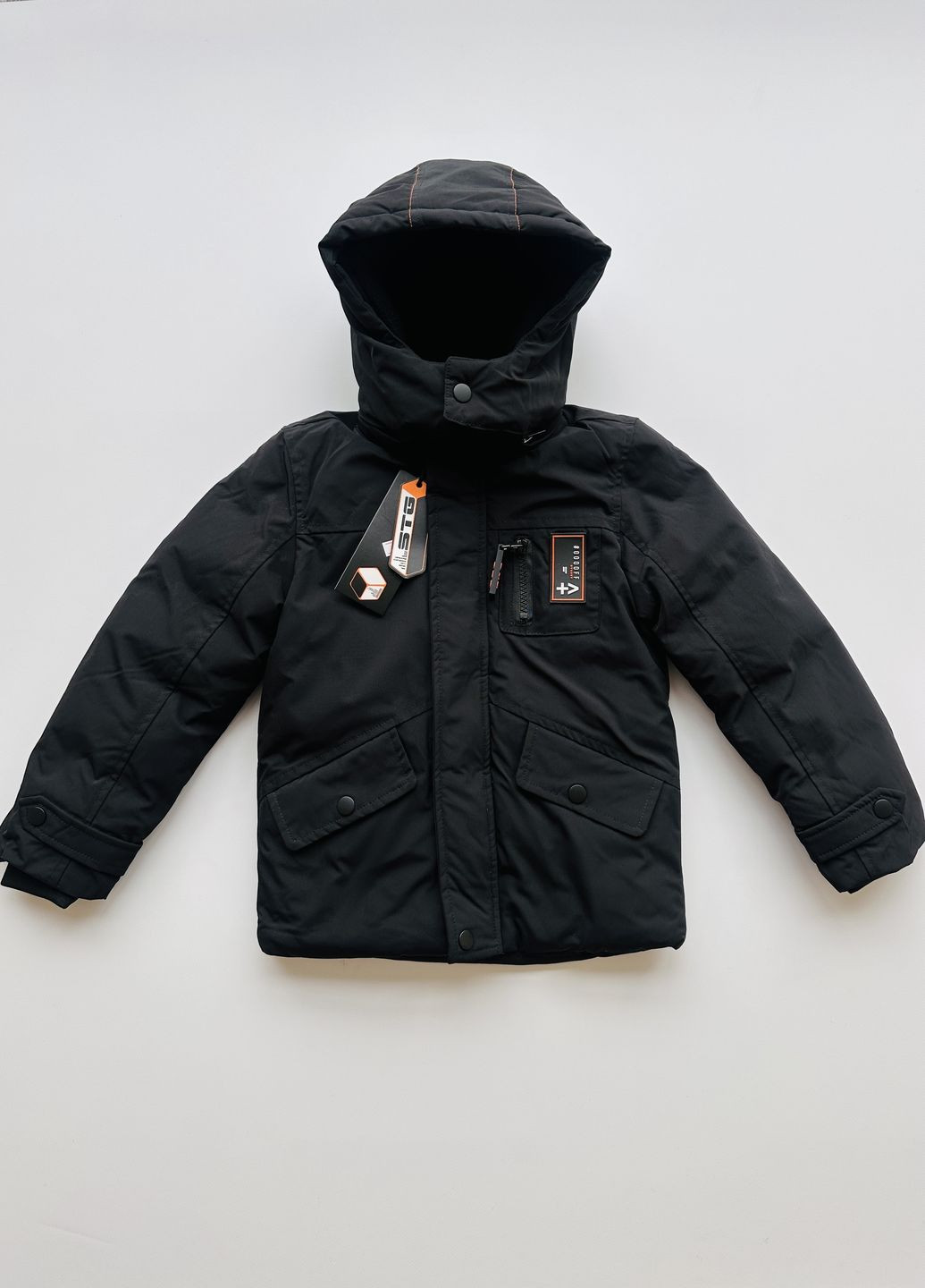 Черная зимняя куртка зимняя для мальчика stg444 Street Gang