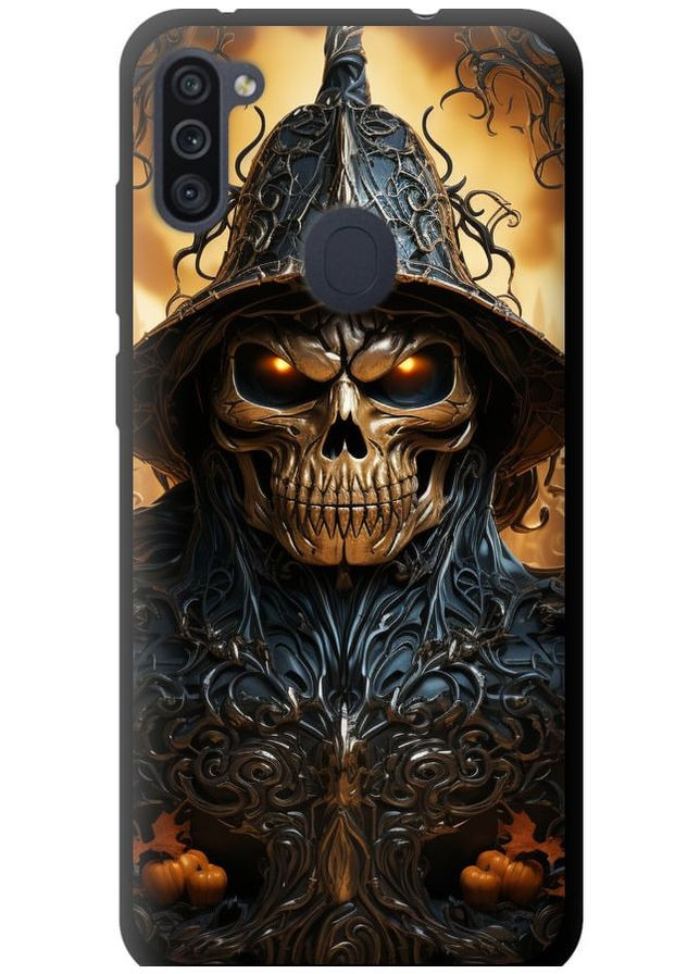 TPU черный чехол 'Череп 2' для Endorphone Samsung Galaxy A11 A115F (266814107)