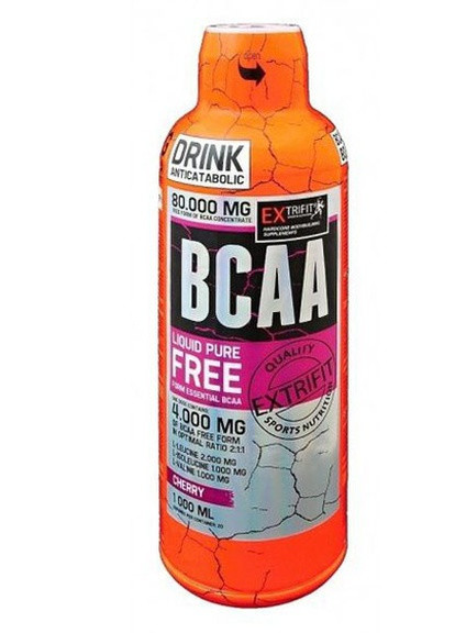BCAA Free Form Liquid 80000 mg 1000 ml /20 servings/ Cherry Extrifit (256723503)