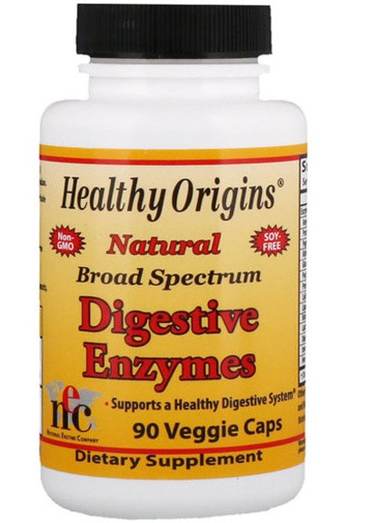 Digestive Enzymes 90 Veg Caps Healthy Origins (256722684)