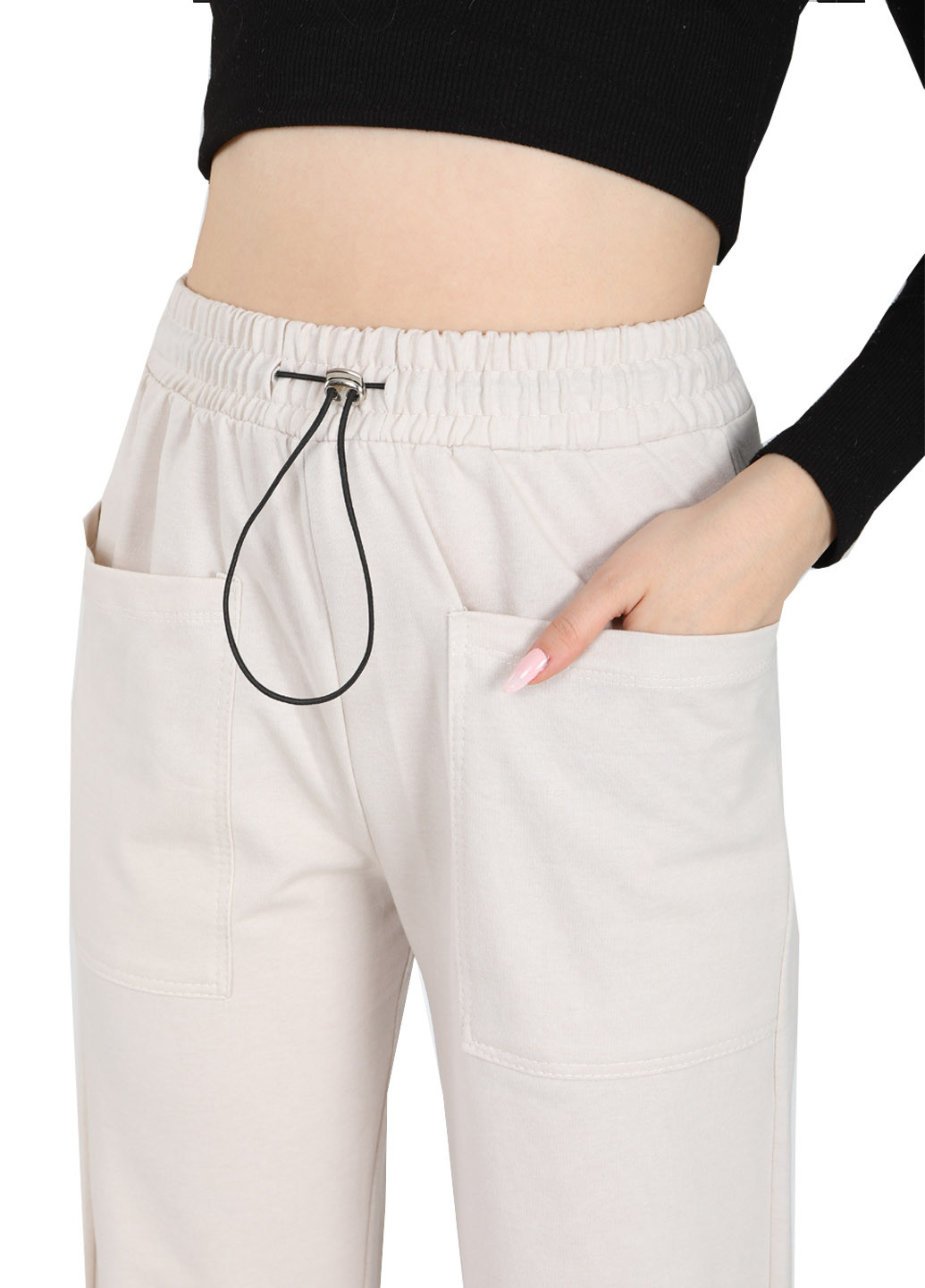 Спортивні штани жіночі палаццо трикотажні Pogi (259609525)