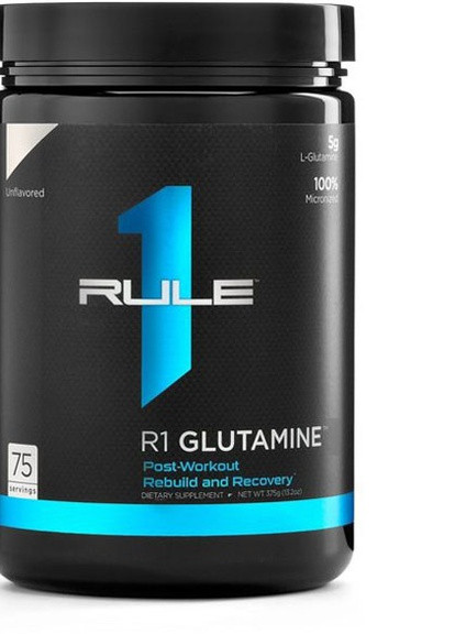 Proteins R1 Glutamine 375 g /75 servings/ Unflavored Rule One (258498815)