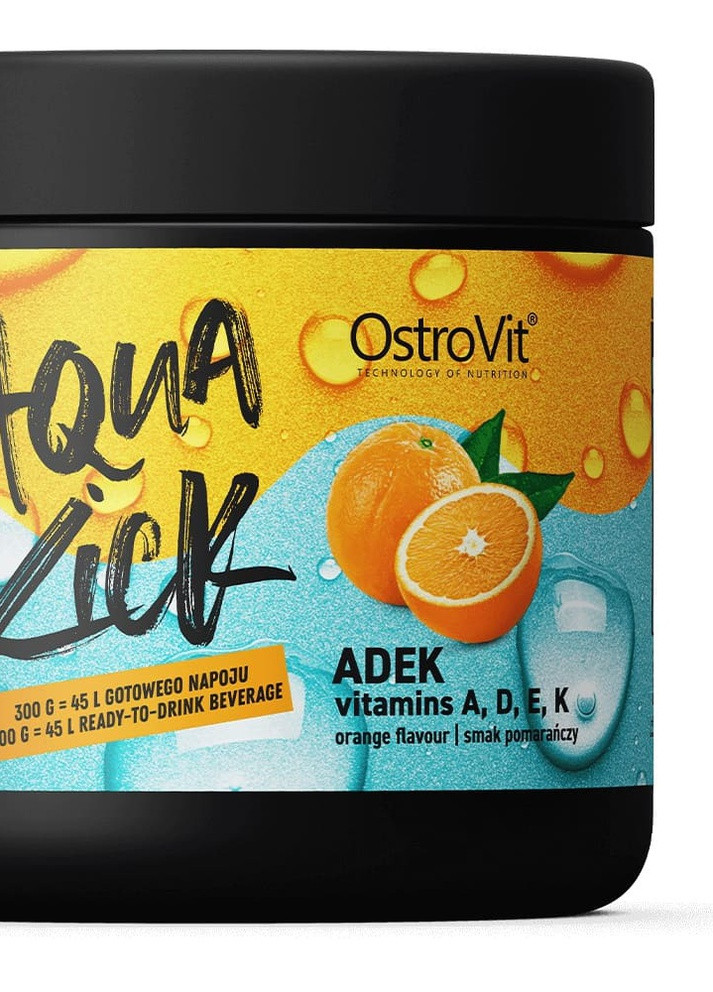 Aqua Kick ADEK 300 g /30 servings/ Orange Ostrovit (258499162)