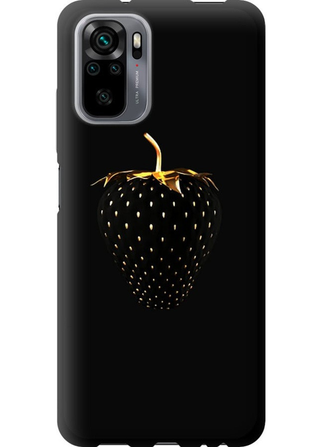 TPU черный чехол 'Черная клубника' для Endorphone Xiaomi Redmi Note 10 (257829725)