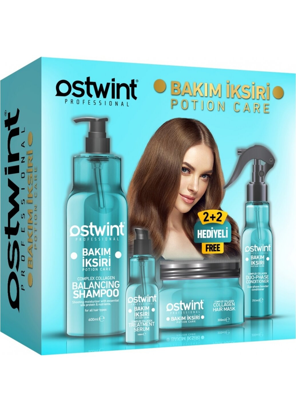 PROFESSIONAL Набір для догляду за волоссям COLLAGEN, 1250 ml OSTWINT (276003026)