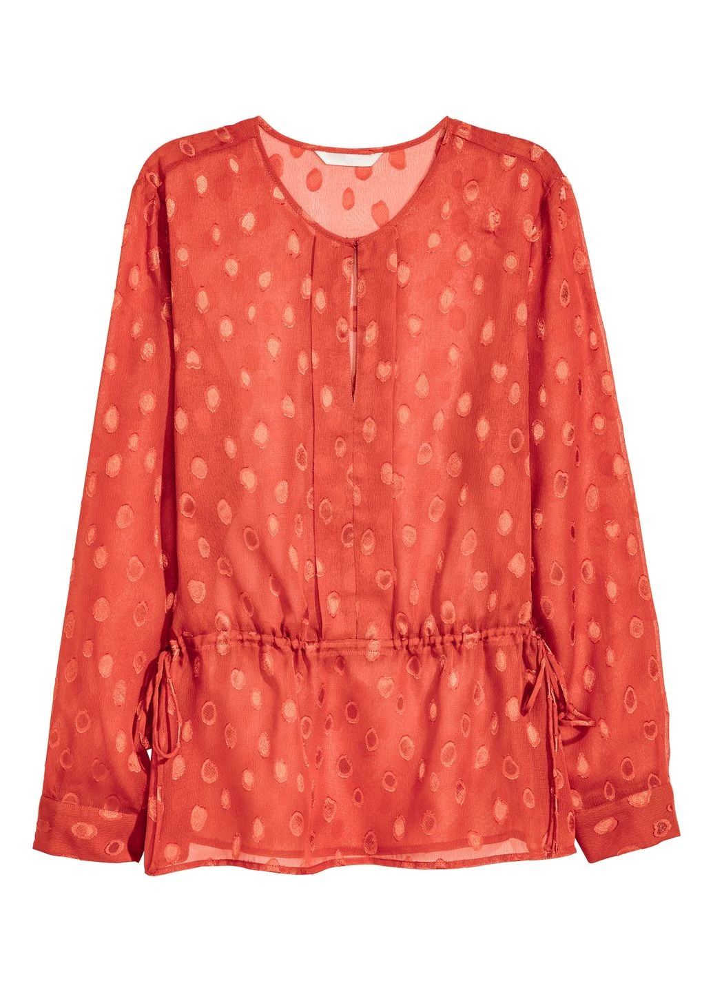 Оранжевая блуза демисезон,темно-оранжевый, H&M