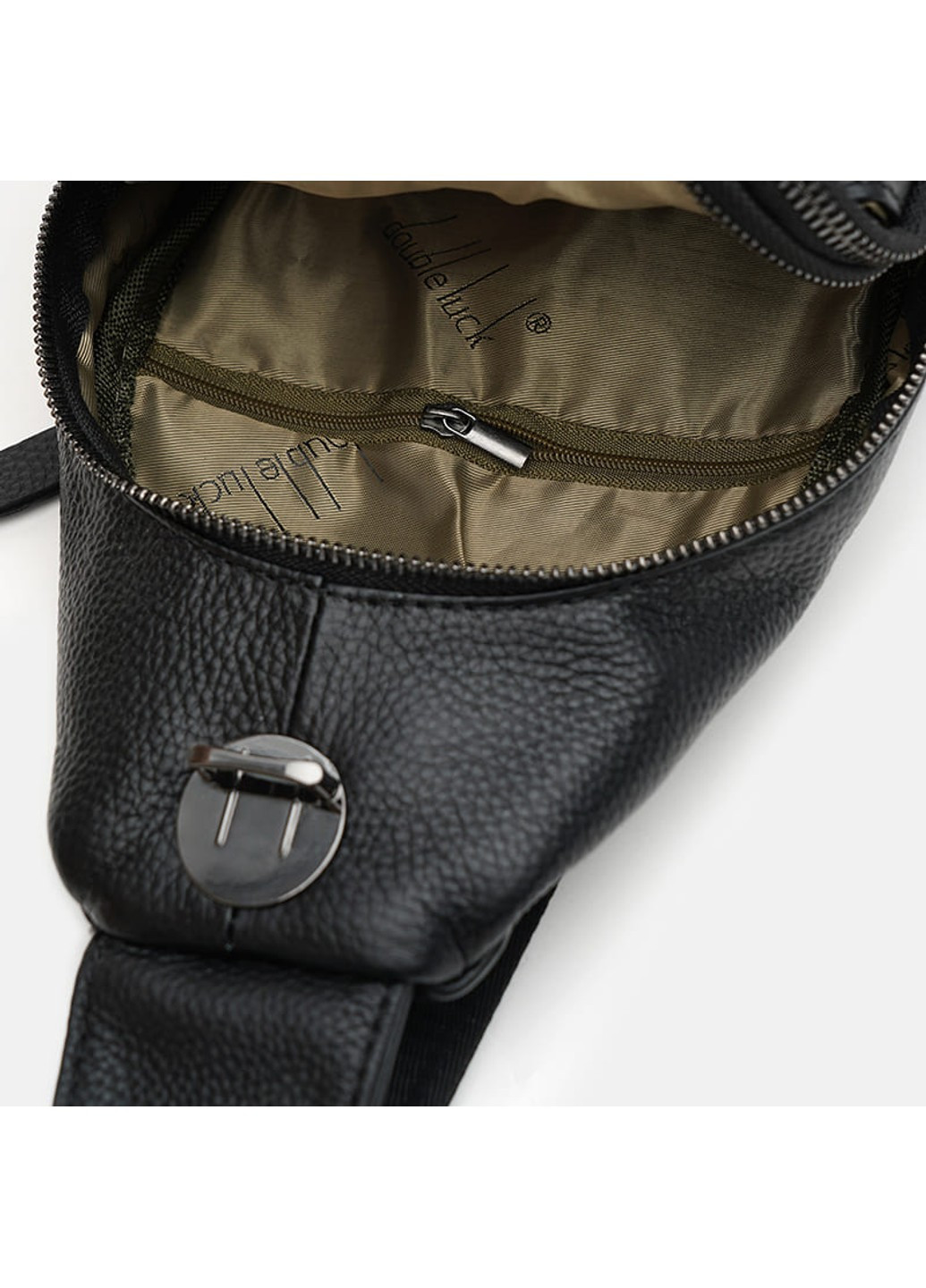 Чоловічий рюкзак шкіряний через плече K11802bl-black Keizer (266144039)