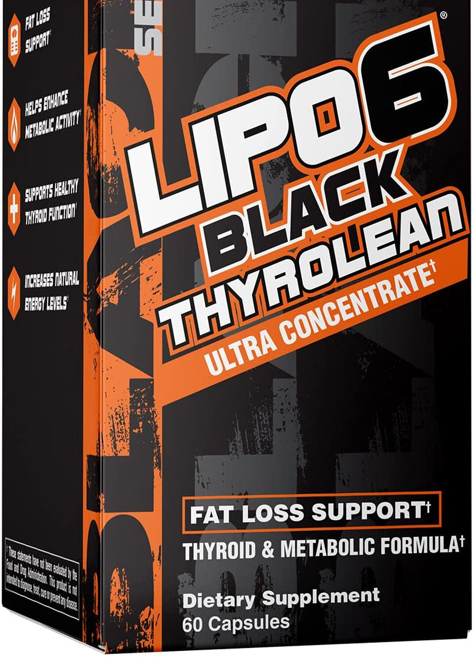 Жироспалювач Lipo-6 Black Thyrolean Ultra Concentrate 60 caps Nutrex (257518622)