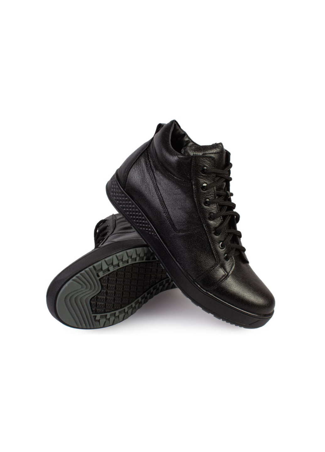 Черные зимние ботинки мужские бренда 9500997_(1) ModaMilano