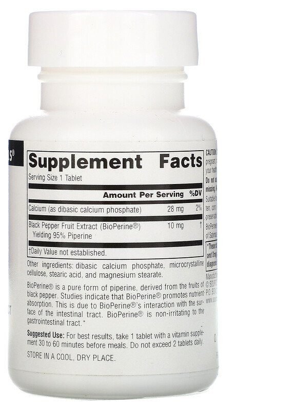 BioPerine 10 mg 120 Tabs Source Naturals (256723218)