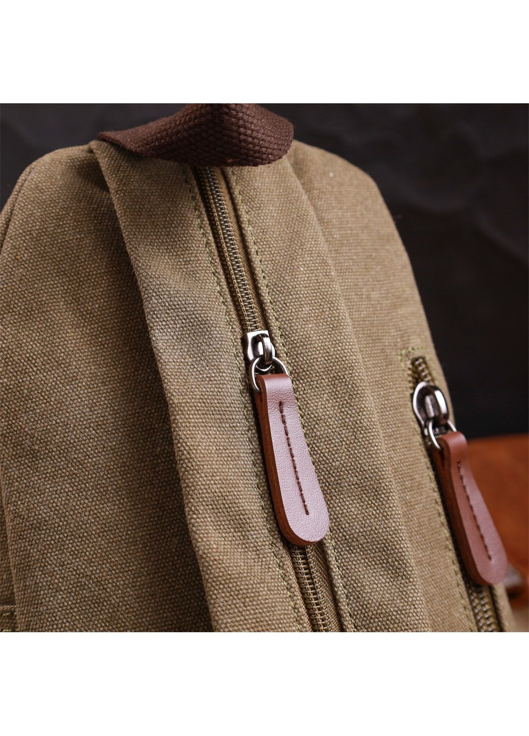 Мужская практичная сумка через плечо с уплотненной спинкой Vintagе 22174 Оливковый Vintage (267925315)