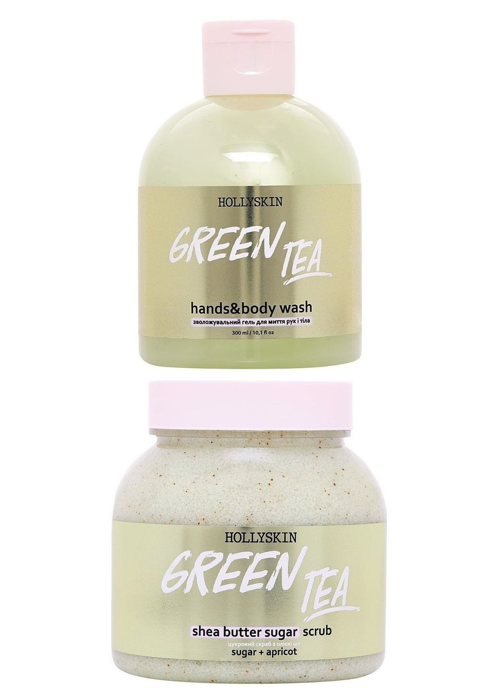 Набор Green Tea скраб 300 мл + гель для душа 300 мл Hollyskin (260474227)