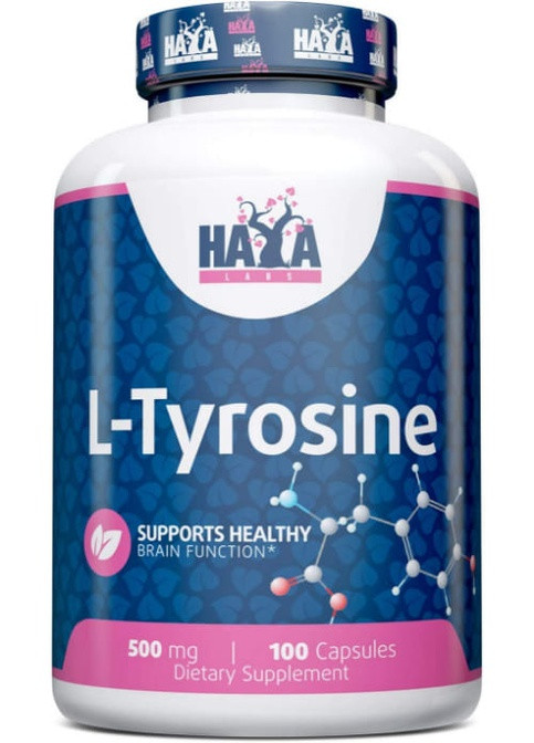 L-Tyrosine 500 mg 100 Caps Haya Labs (259967193)