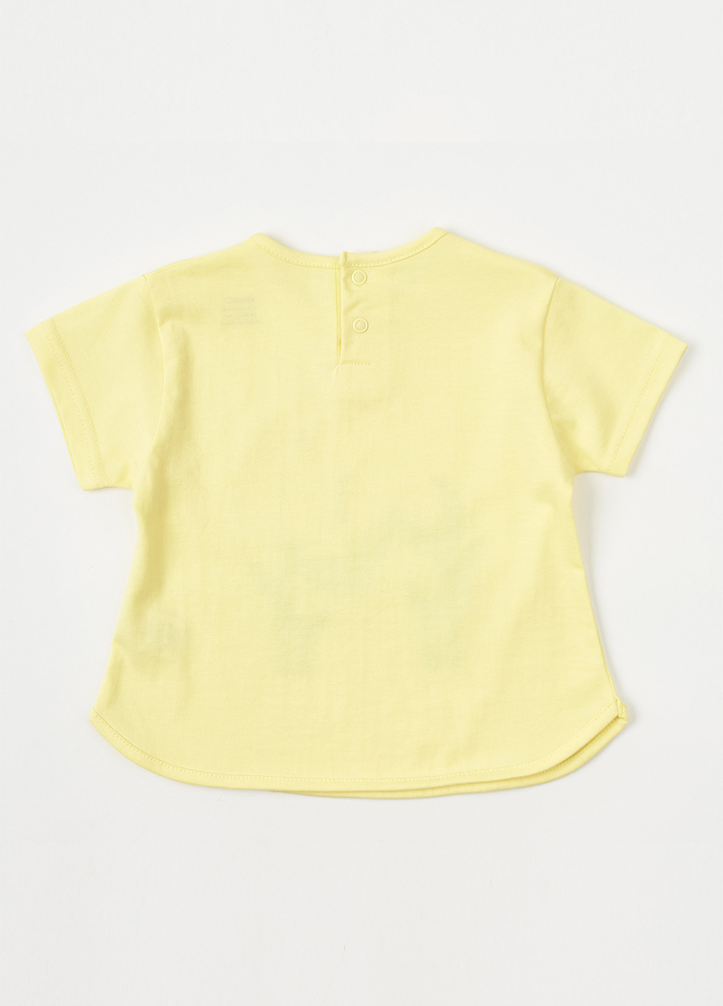 Жовта літня футболка жовта "квіти-обійми" KRAKO