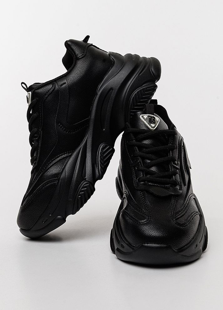 Черные демисезонные женские кроссовки цвет черный цб-00229572 Ailaifa