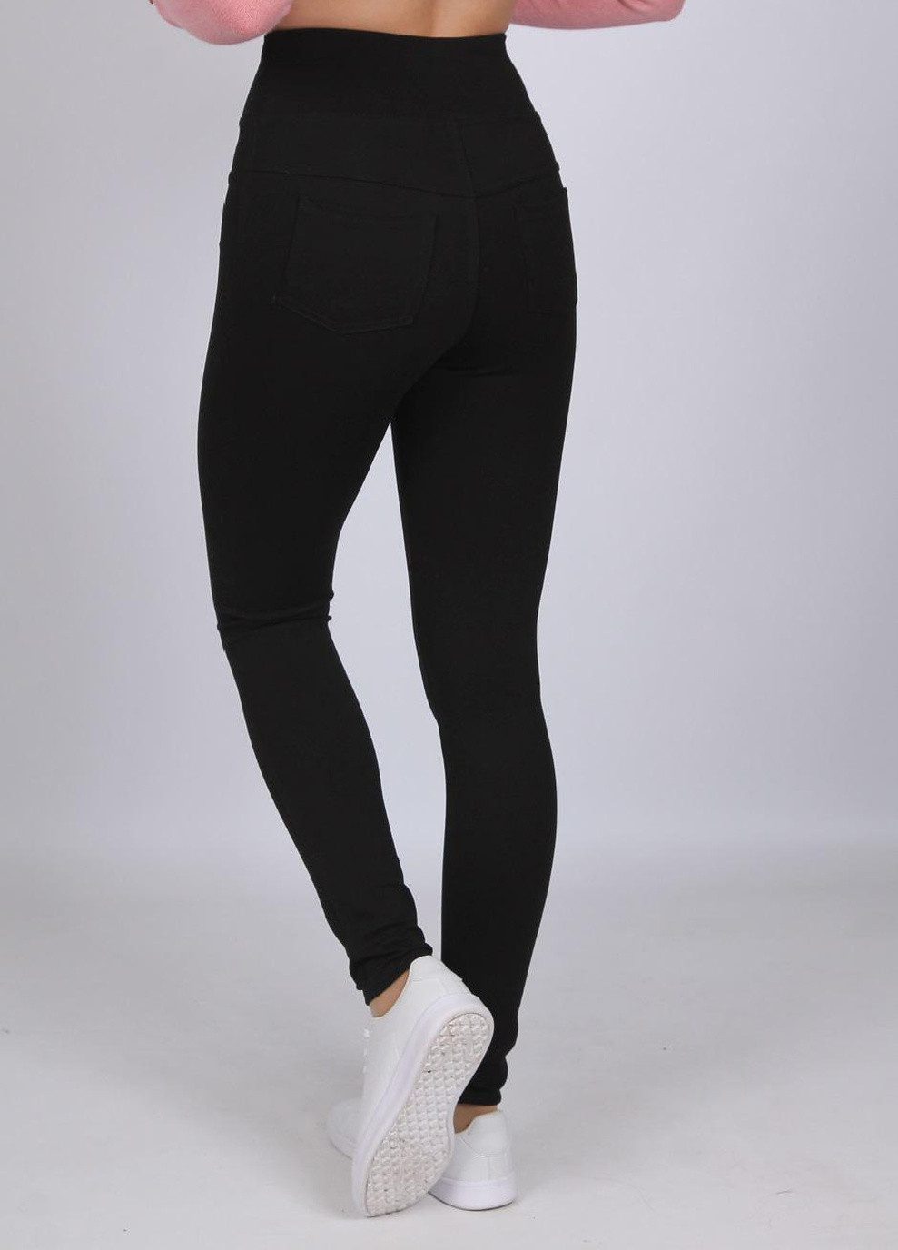 Лосины повседневные женские 944 алекс черные Актуаль (257825195)