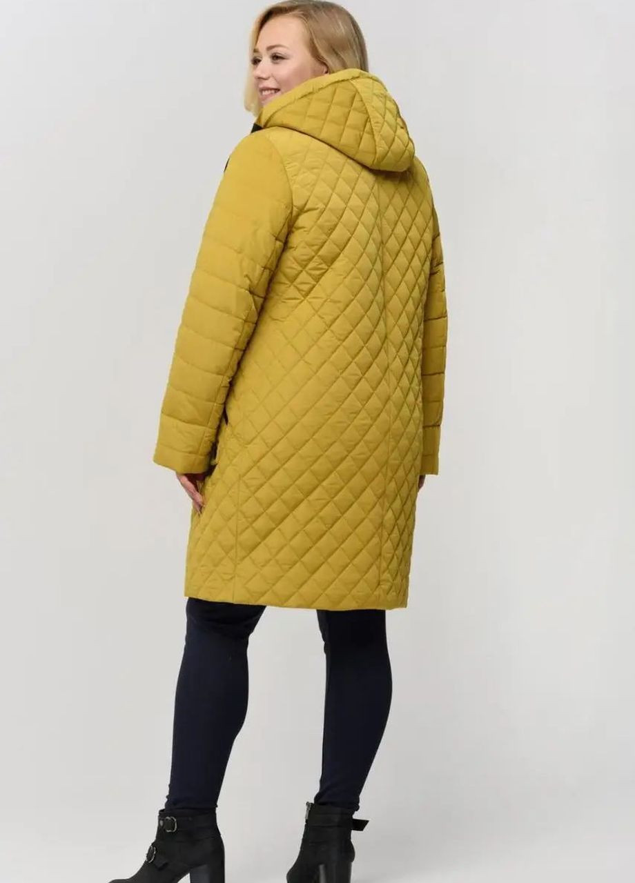 Гірчична демісезонна демісезонна куртка жіноча великого розміру SK