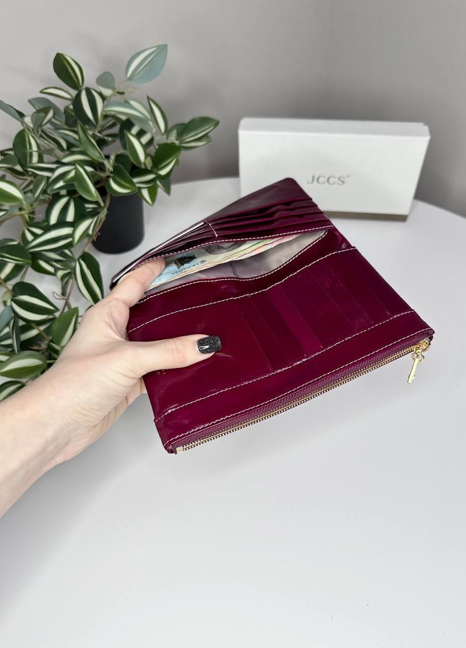 Женский кошелёк из масляной кожи на магните Jccs (276973636)