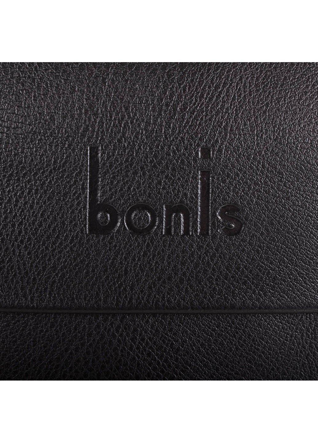 Чоловіча чорна компактна барсетку з якісного шкірозамінника Bonis (266143619)