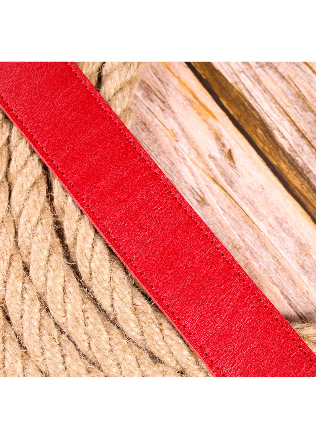 Добротный женский ремень под джинсы из натуральной кожи 21455 Красный Grande Pelle (258267761)