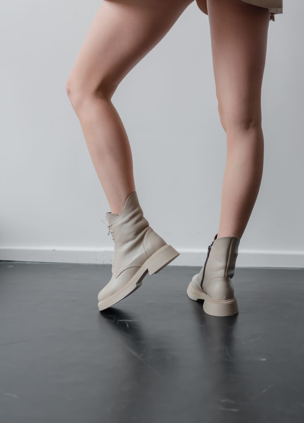 Жіночі бежеві черевики демісезонні Villomi (264479329)