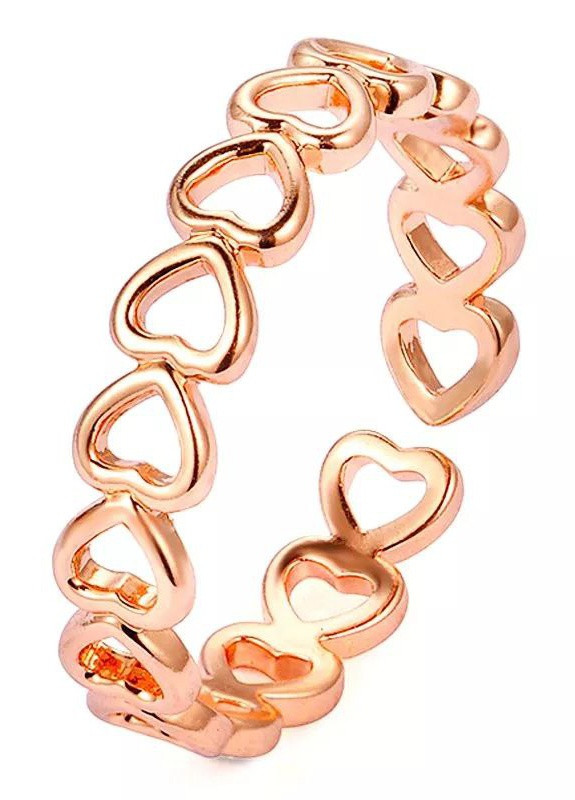 Кольцо с сердечками с золотым покрытием Cindylove (258244432)