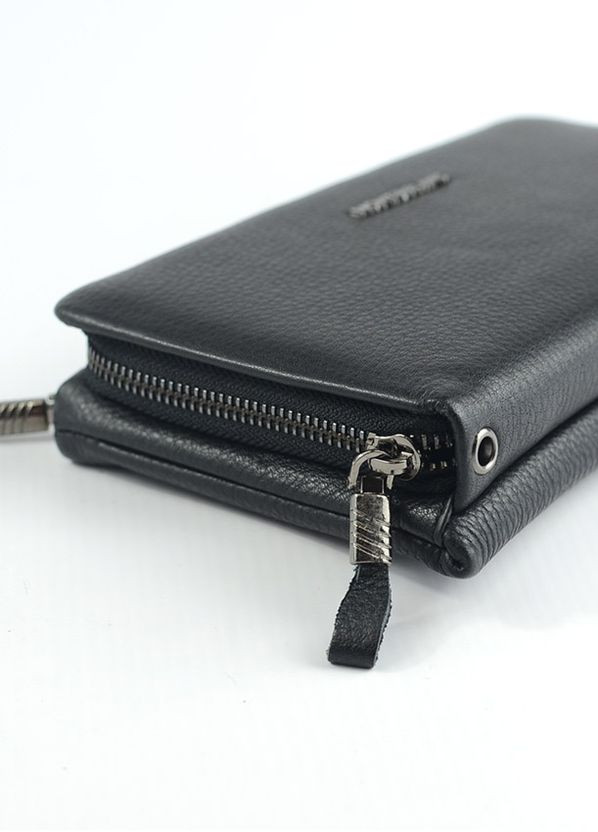 Чоловічий класичний шкіряний клатч на дві блискавки, ділова маленька сумочка гаманець клатч зі шкіри No Brand (267229423)