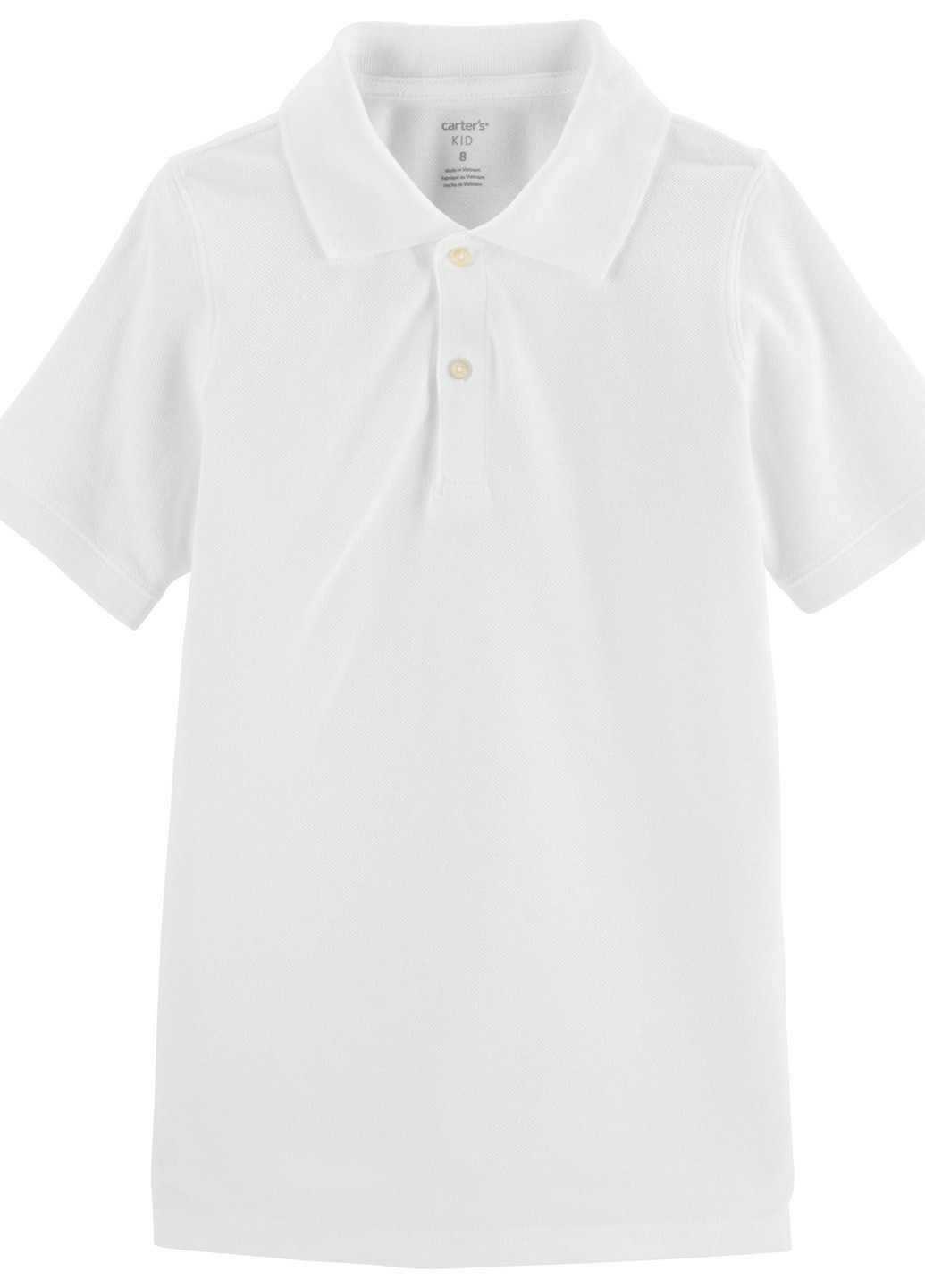 Белая детская футболка-поло для мальчика 127916 для мальчика Carter's