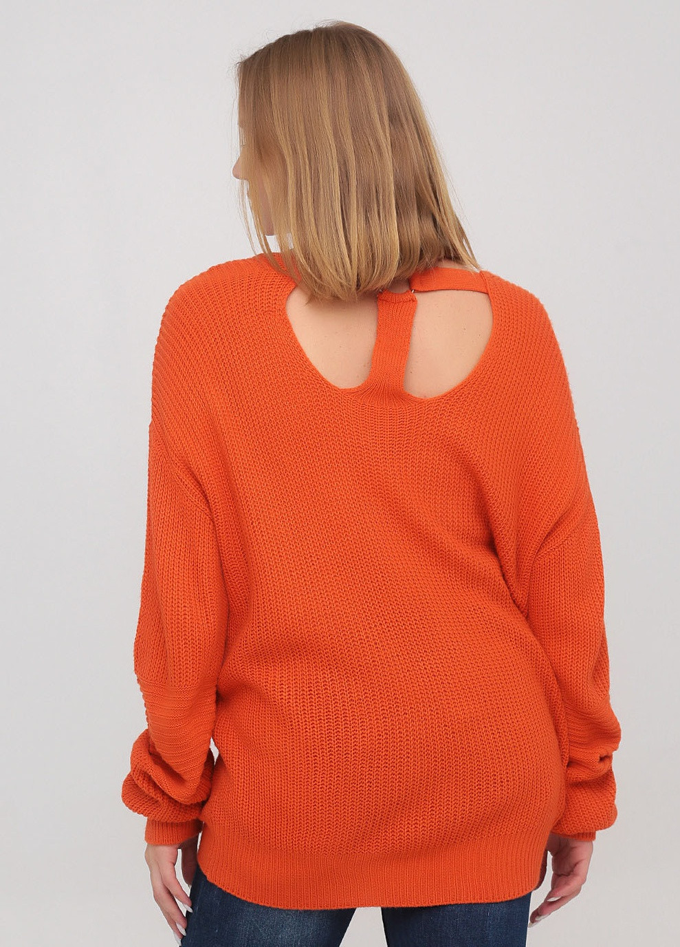 Оранжевый пуловер Dilvin