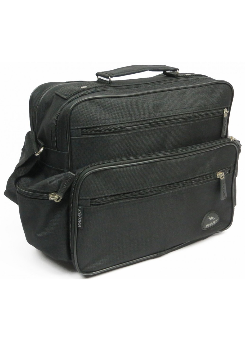 Сумка чоловіча тканина 2440 чорний Wallaby (266142776)