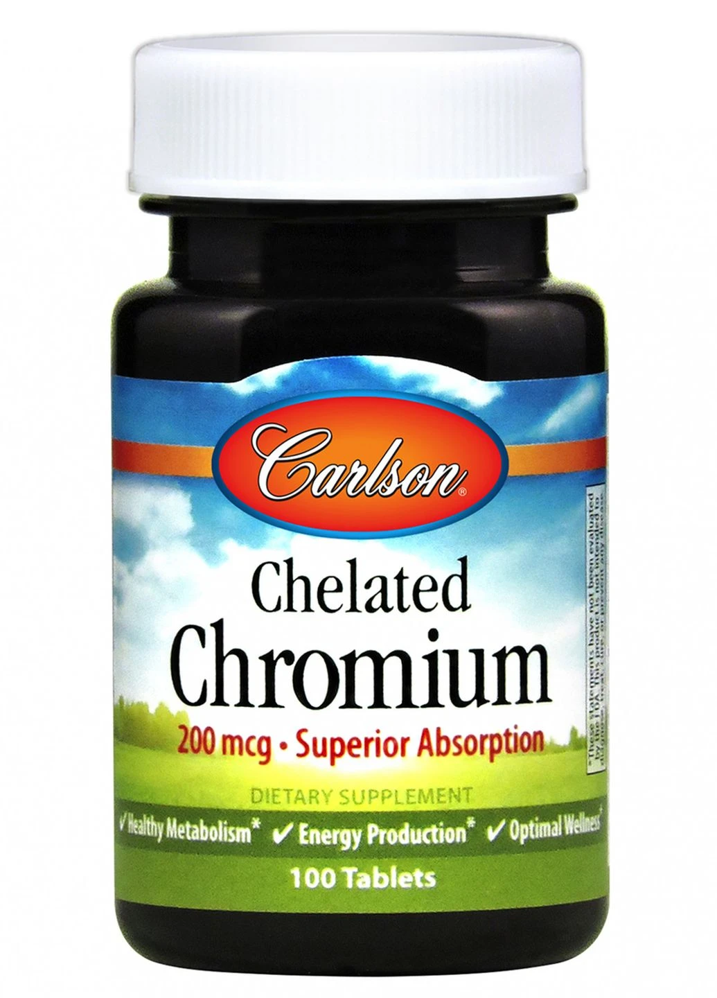Хром хелат Carlson Chelated Chromium 200 mcg 100 Tablets Carlson Labs (262890880)