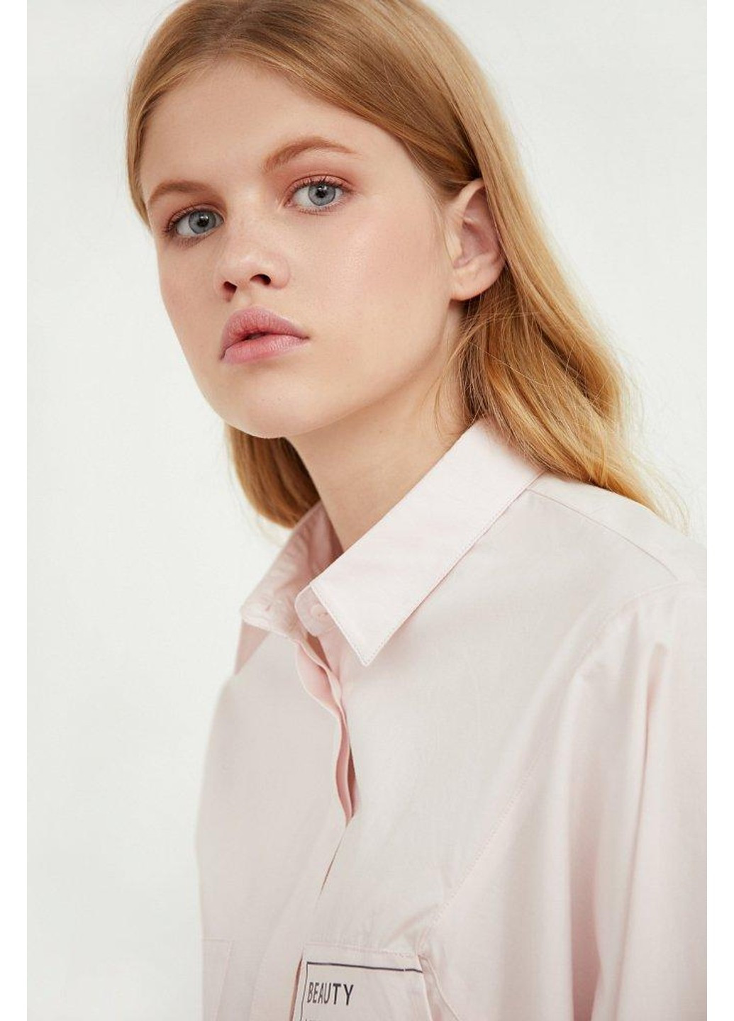Розовая демисезонная рубашка a20-12047-314 Finn Flare