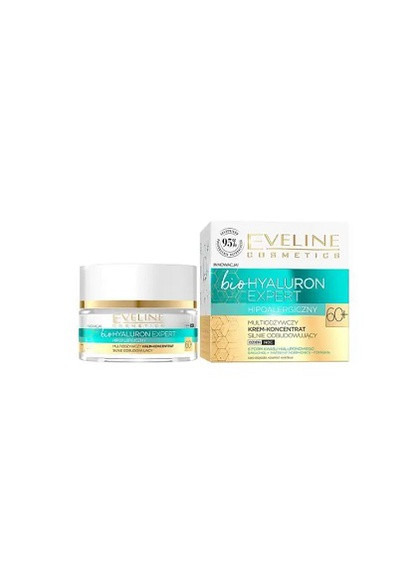 Крем для лица день ночь Cosmetics 60+ Bio Hyaluron Expert 50 мл Eveline (258616043)