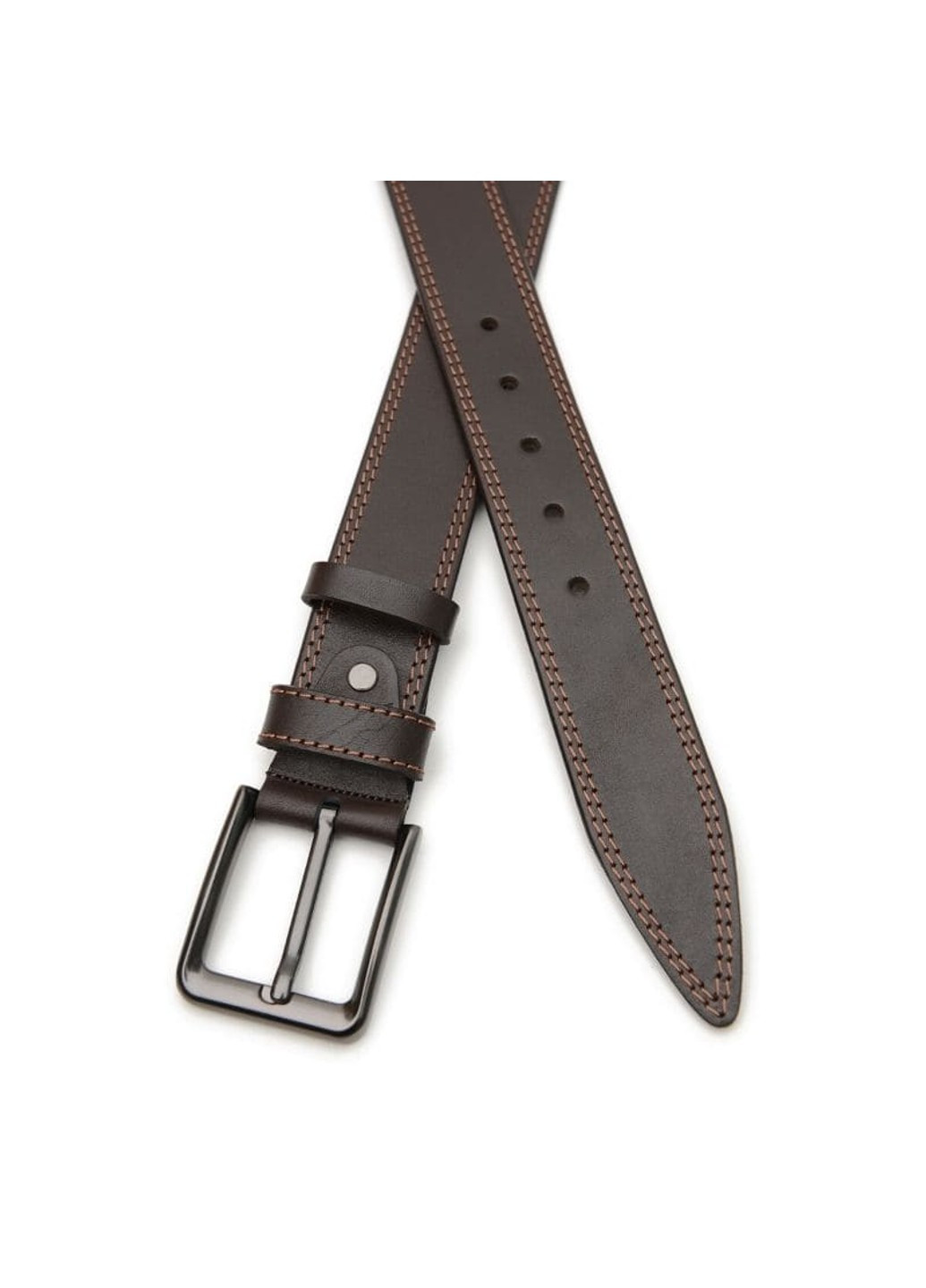 Мужской кожаный ремень V1125GX07-brown Borsa Leather (266143344)