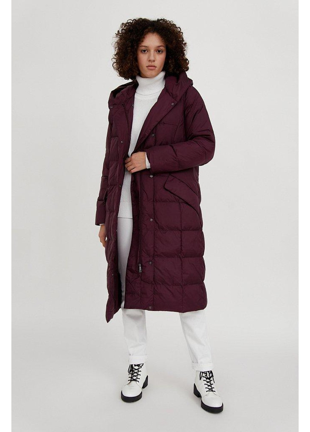 Бордовая зимняя зимнее пальто a20-12014-319 Finn Flare