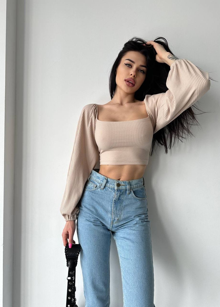 Шикарный топик из мустанга с регулируемыми плечами и с завязками на спине, стильный топ с открытой спиной и декольте No Brand 019-3 (277963339)