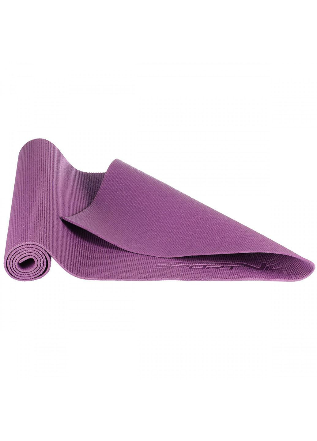 Коврик спортивный PVC 6 мм для йоги и фитнеса SV-HK0052 Violet SportVida (263131175)