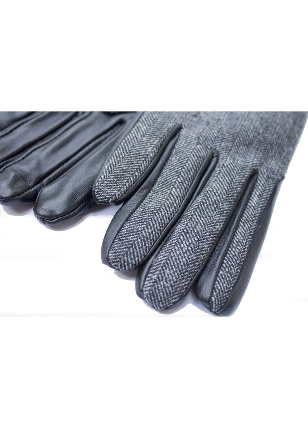 Женские серые комбинированные перчатки Shust Gloves (266143798)