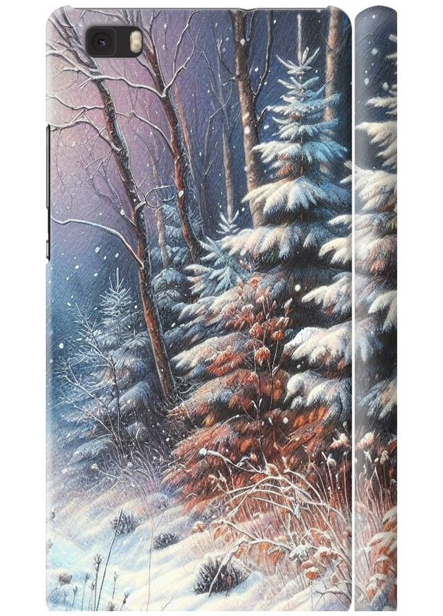 3D пластиковий матовий чохол 'Зимовий пейзаж' для Endorphone Huawei Ascend P8 Lite (275463043)