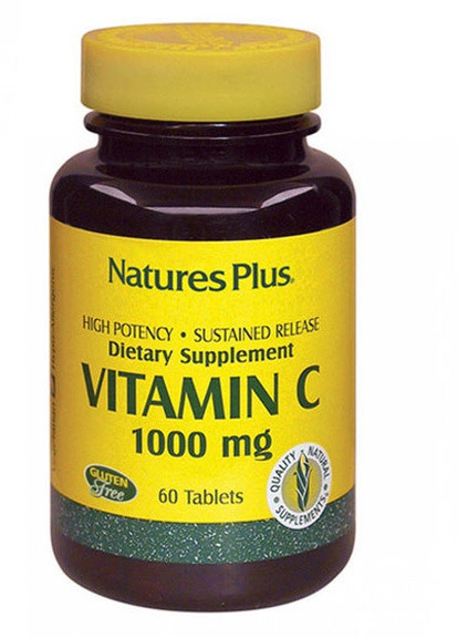 Nature's Plus Vitamin C 1000 mg 60 Tabs Natures Plus (256722021)