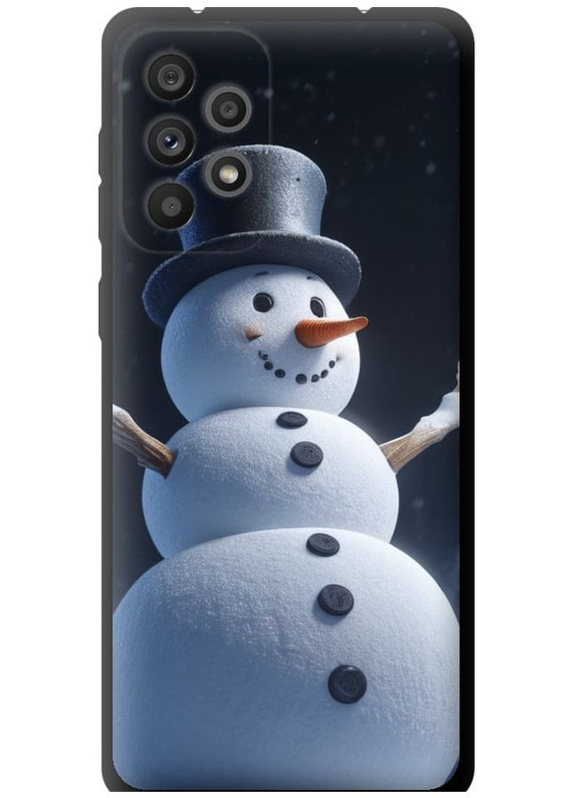 TPU чорний чохол 'Сніговик' для Endorphone Samsung Galaxy A73 A736B (275650651)