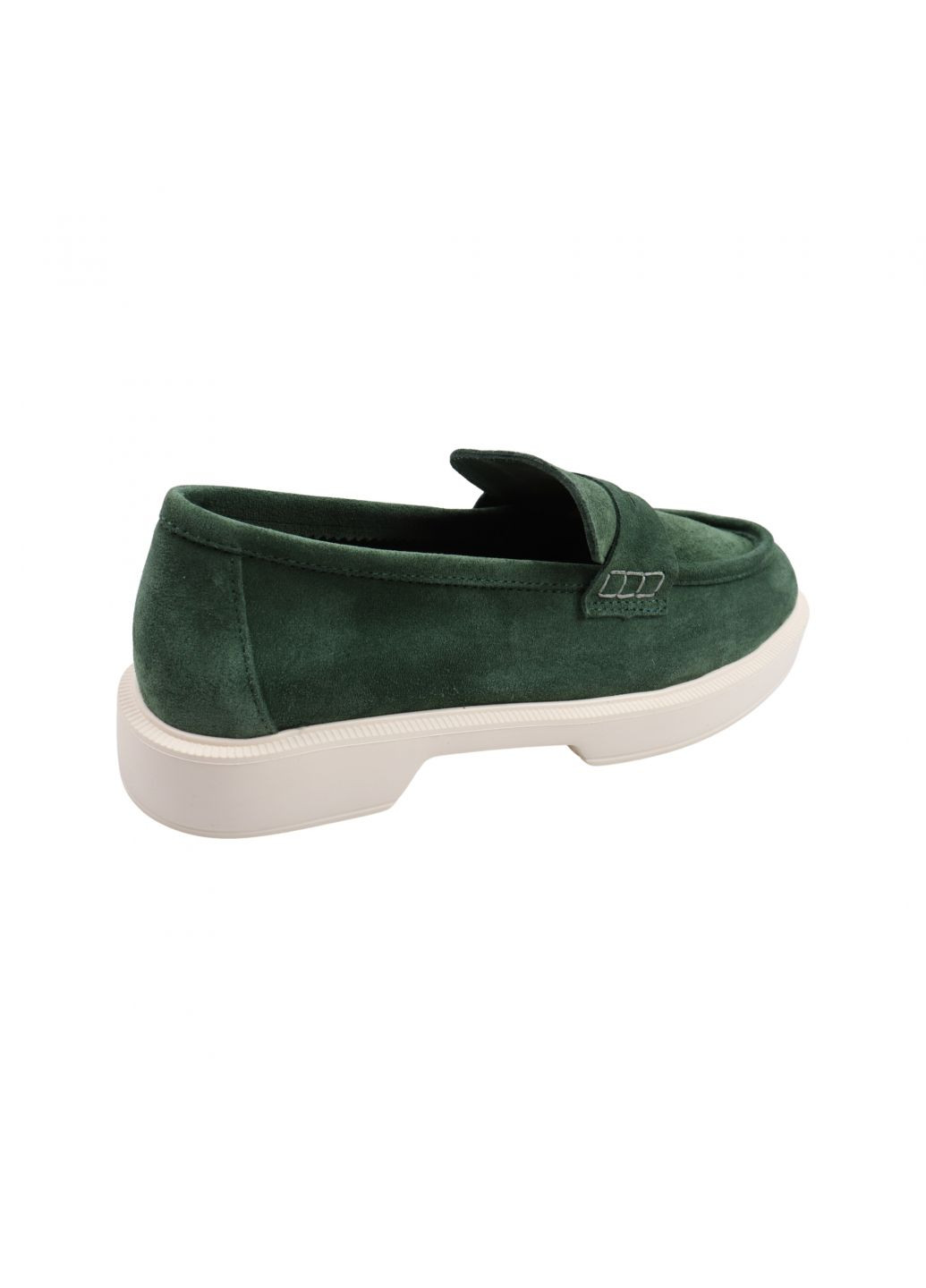 Туфли женские зеленые натуральная замша Tucino