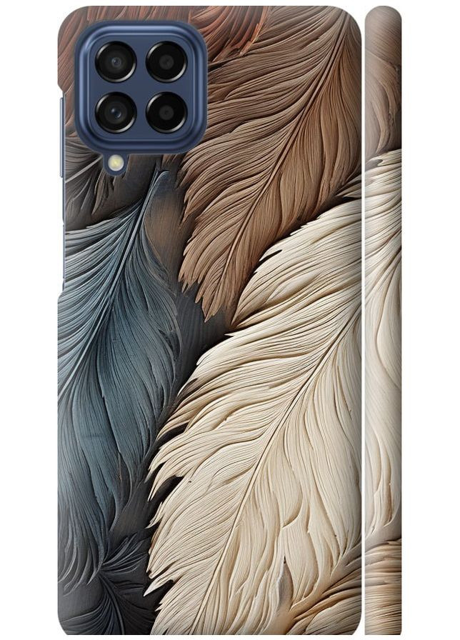 3D пластиковий матовий чохол 'Листя в стилі бохо' для Endorphone Samsung Galaxy M53 M536B (265393947)